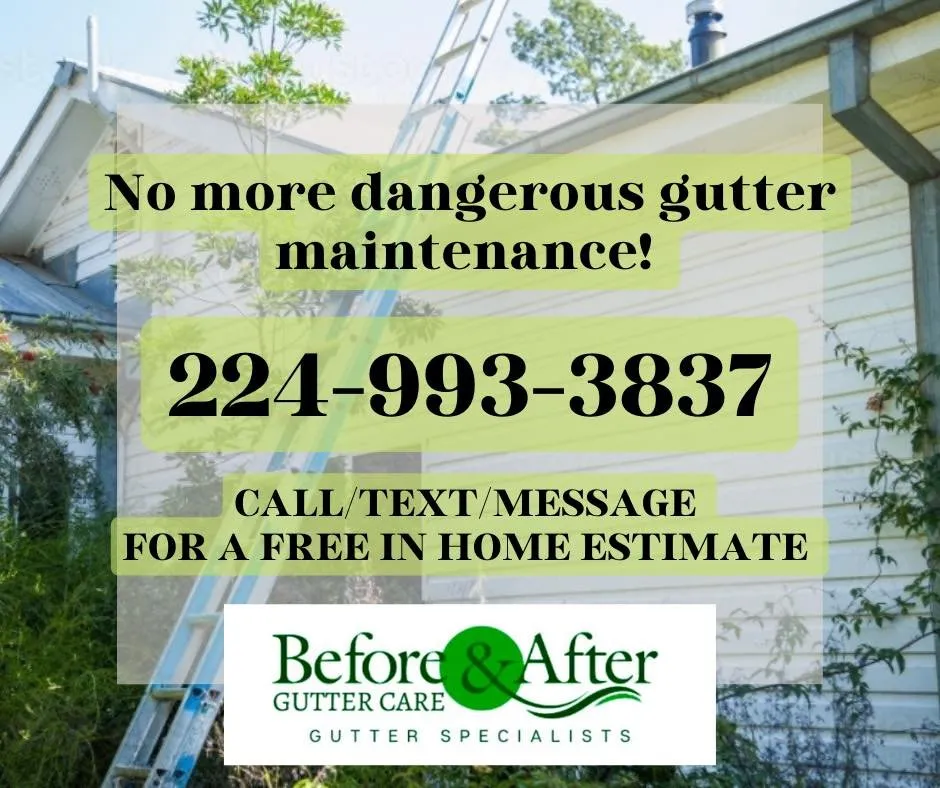 Slide of Before & After Gutter Care