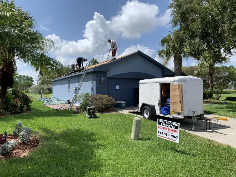 Slide of Belcher Roofing
