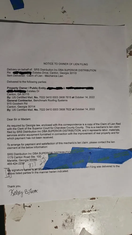 Slide of Benchmark Roofing Systems