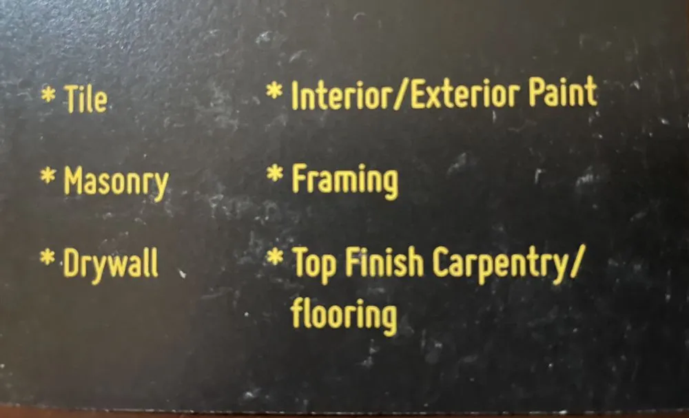 Slide of Benitez Remodeling Construction