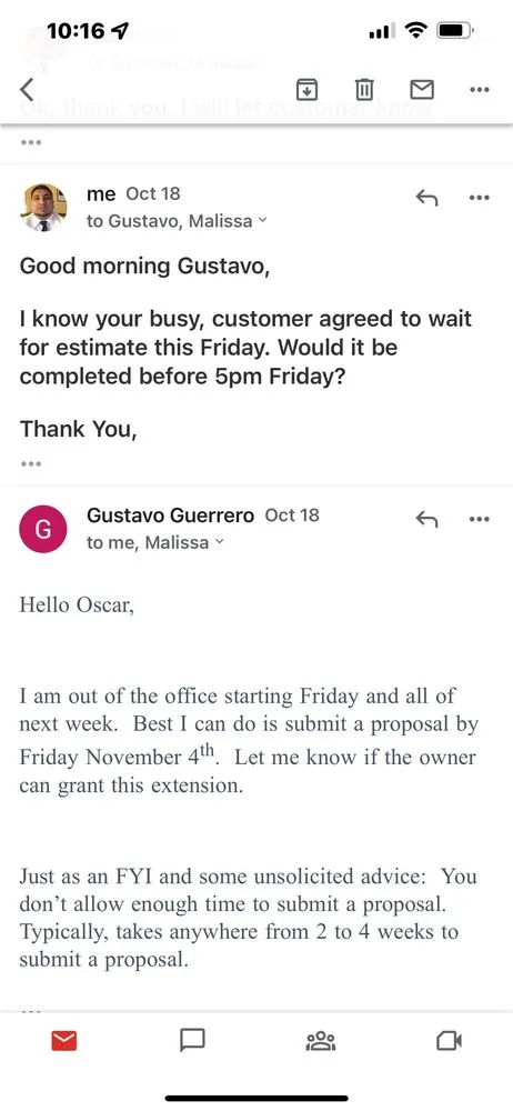 Slide of Ben's Roofing