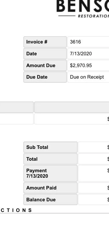 Slide of Benson Restoration