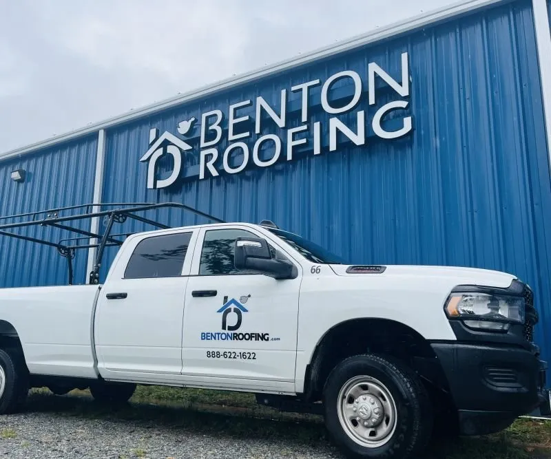 Slide of Benton Roofing