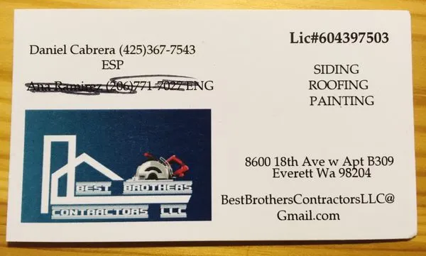 Best Brothers Contractors Logo