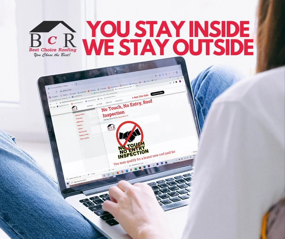 Slide of Best Choice Roofing inspector - Hendersonville