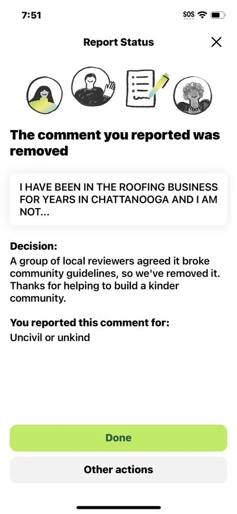 Slide of Best Choice Roofing inspector - Hendersonville