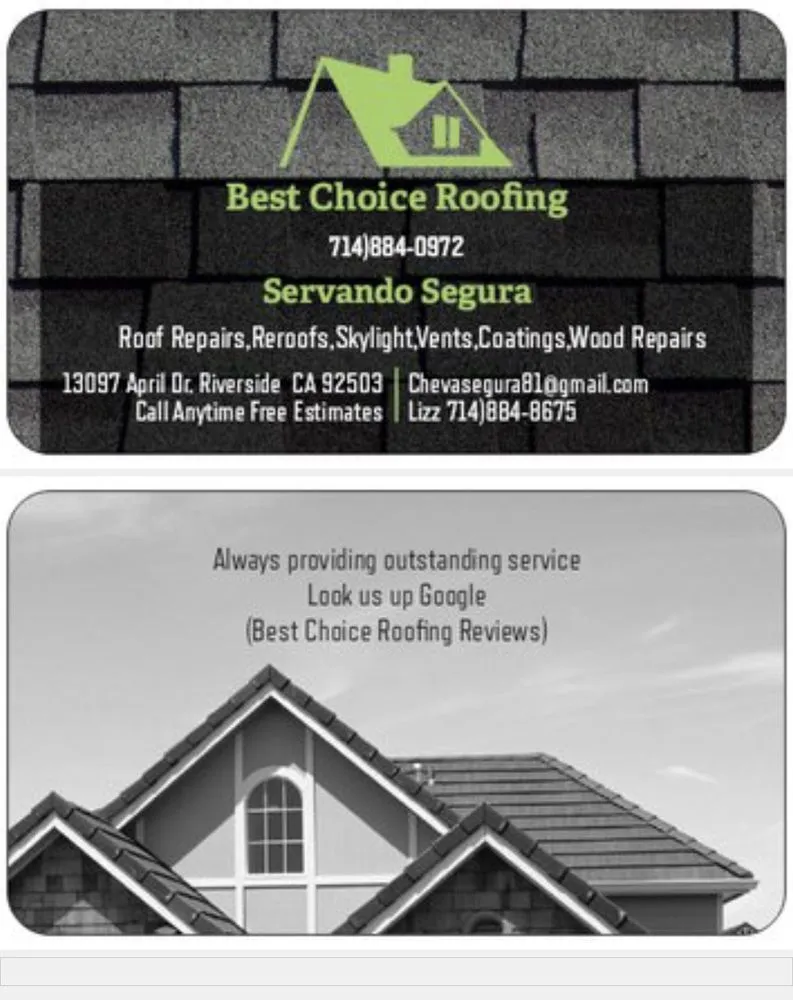 Slide of Best Choice Roofing