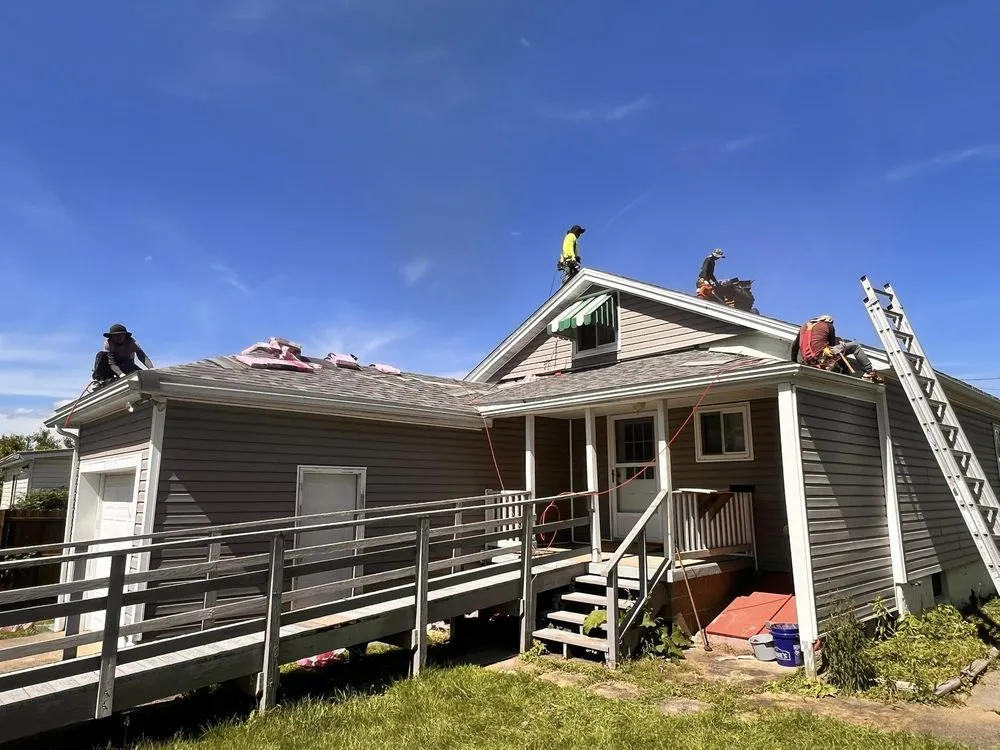 Top-rated storm damage roof repair for residential properties in North Versailles Township, PA by Best General construction