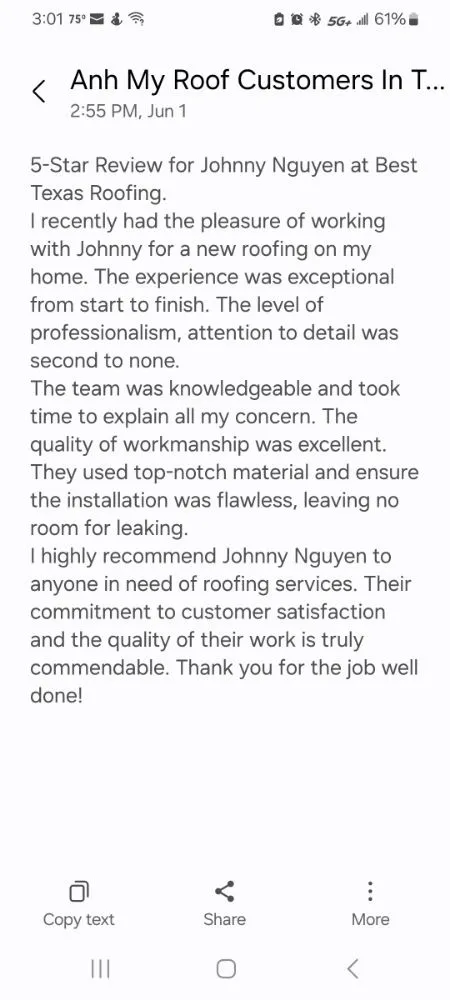 Slide of Best Texas Roofing &Construction