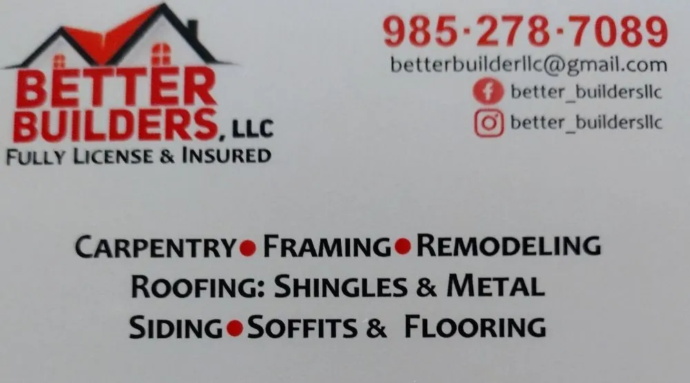 Slide of Better Builders