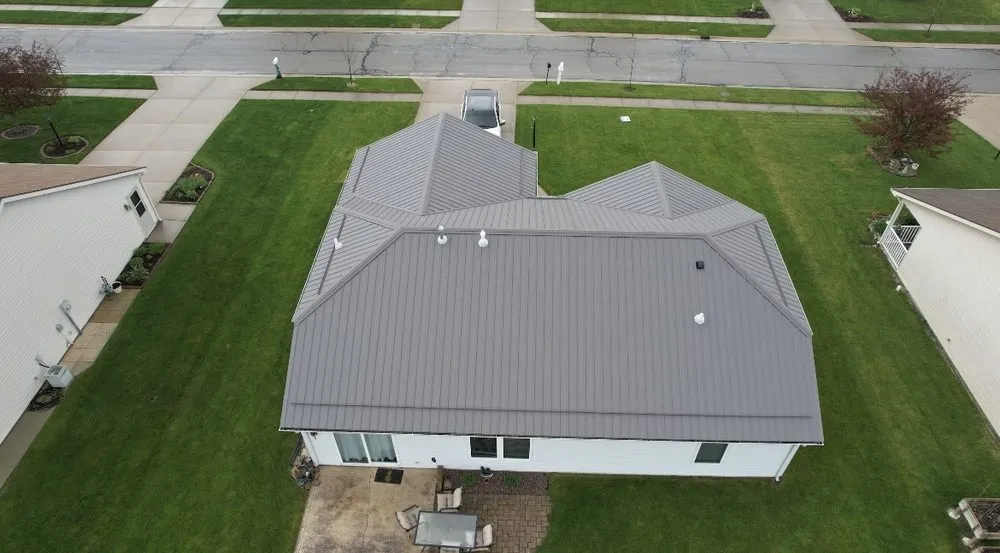 Local storm damage roof repair after storm damage in Shipshewana, IN by Better Way Roofing