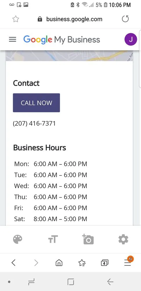 Slide of B&G contracting services