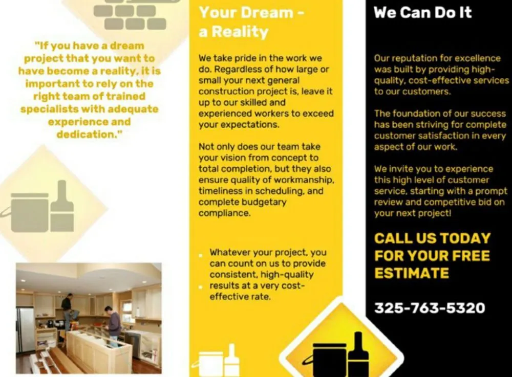 Slide of BHI Construction