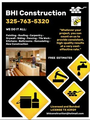 BHI Construction Logo