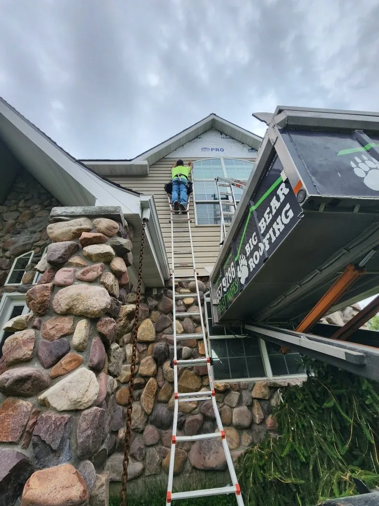 Slide of BIg Bear Roofing