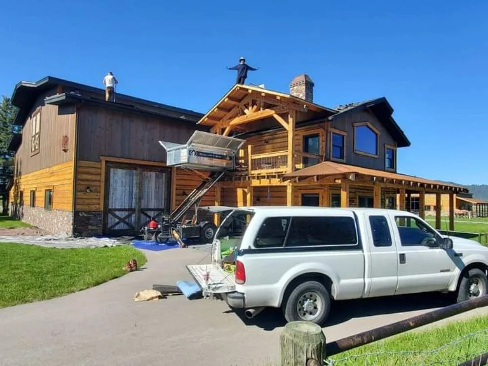 Slide of BIg Bear Roofing