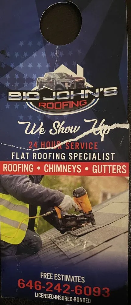 Slide of Big John Roofing
