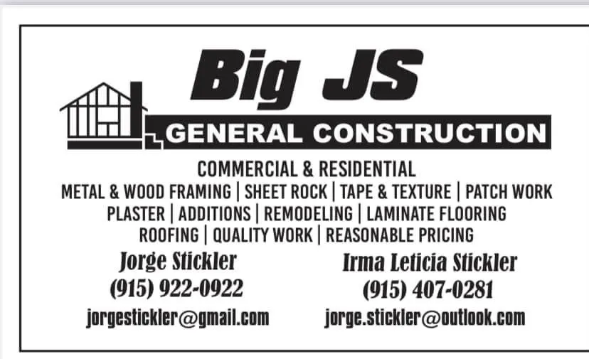 Slide of Big js general construction