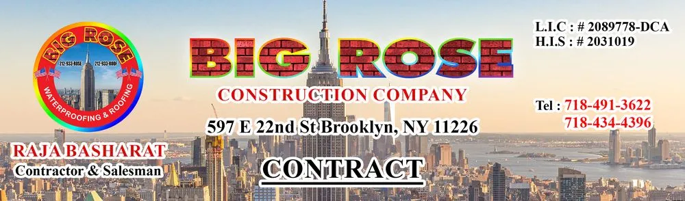 Slide of Big Rose Construction