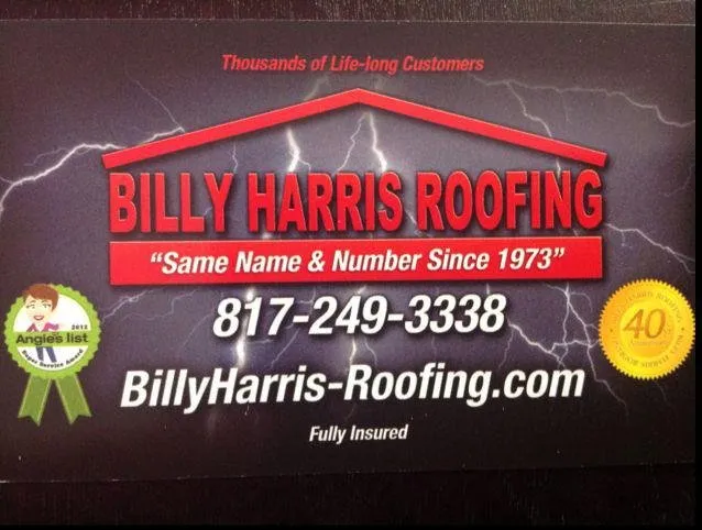 Slide of Billy Harris Roofing