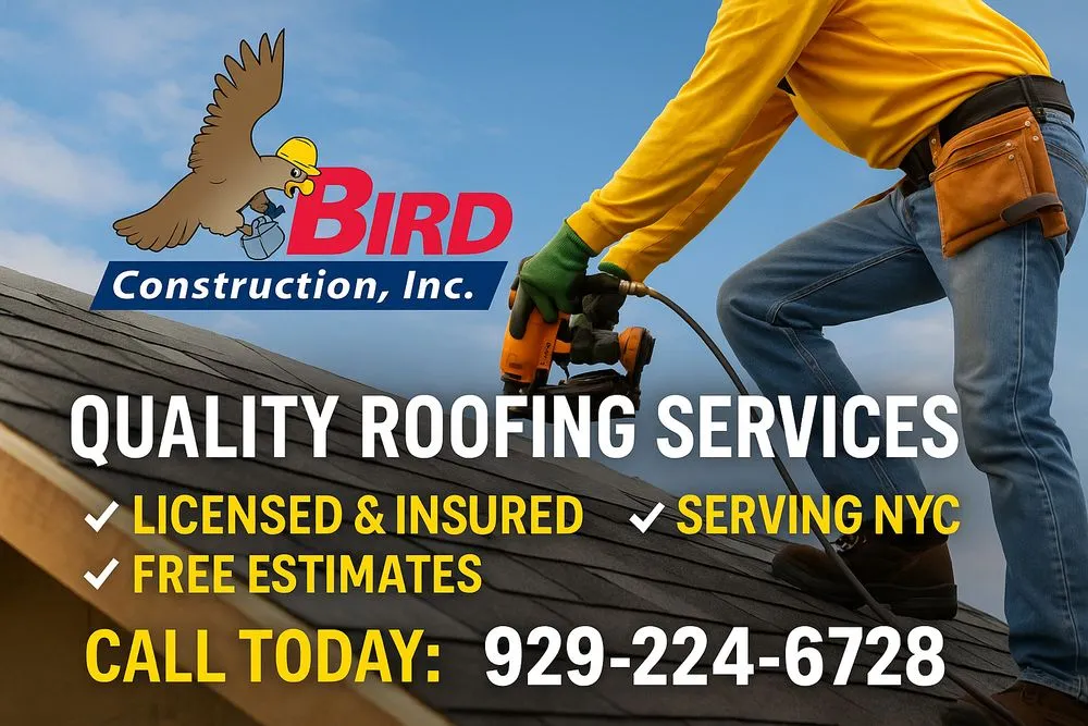 Emergency flat roof repair in Forest Hill, NY by Bird Construction