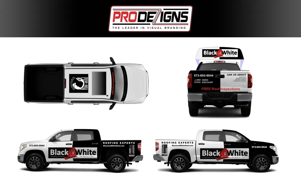 Slide of Black & White Roofing