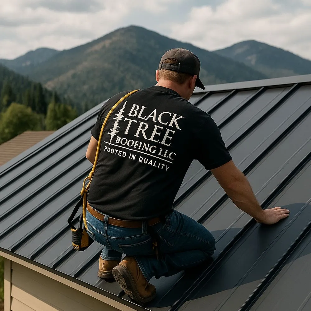 Slide of Black Tree Roofing