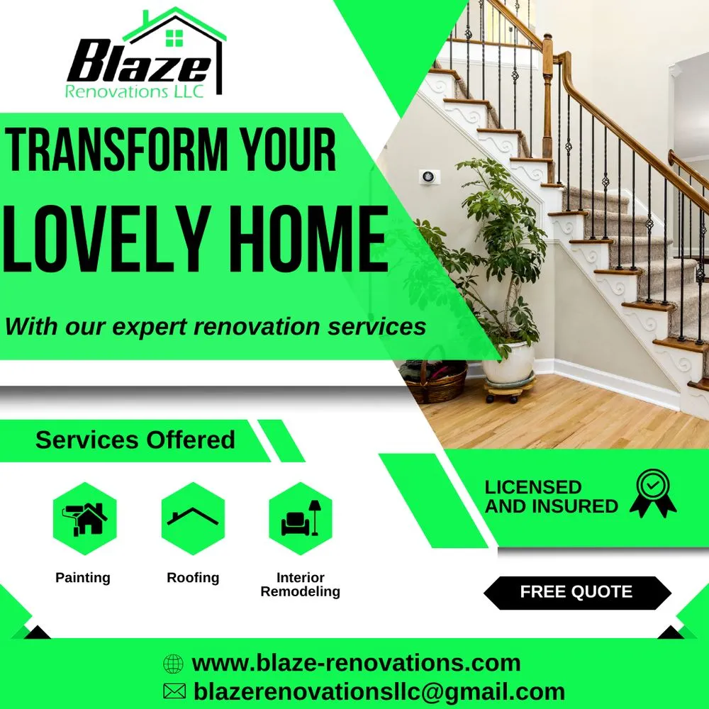 Slide of Blaze Renovations