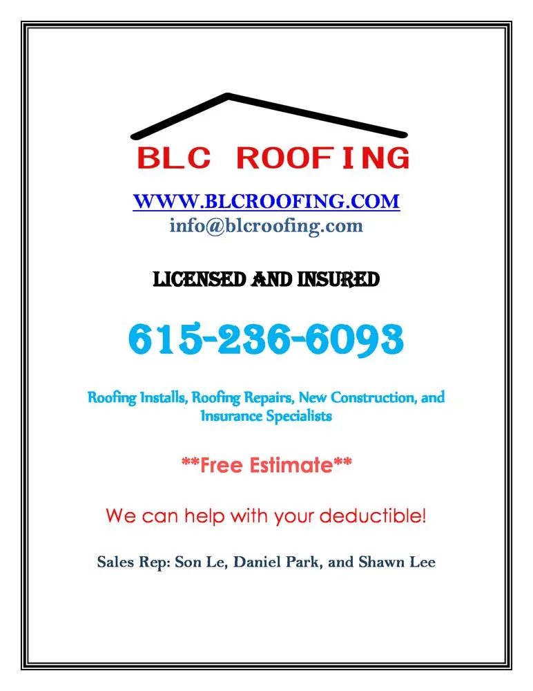 Top-rated roof repair in Antioch, TN - BLC Roofing