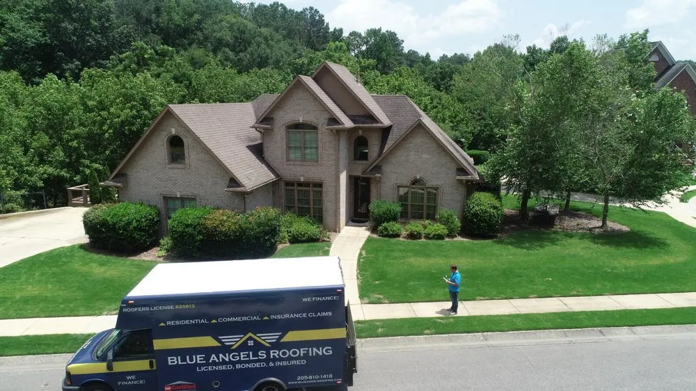 Slide of Blue Angels Roofing