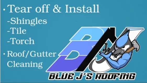Slide of Blue J’s Roofing