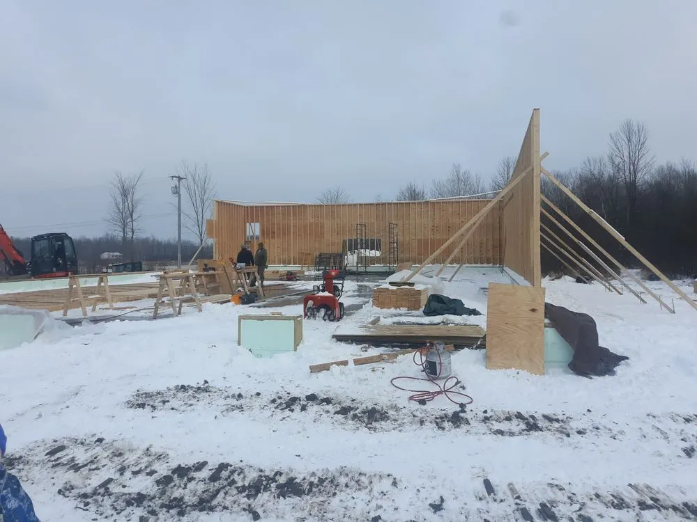 Slide of Blue Ladder Construction