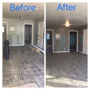 Slide of Blue Light Construction