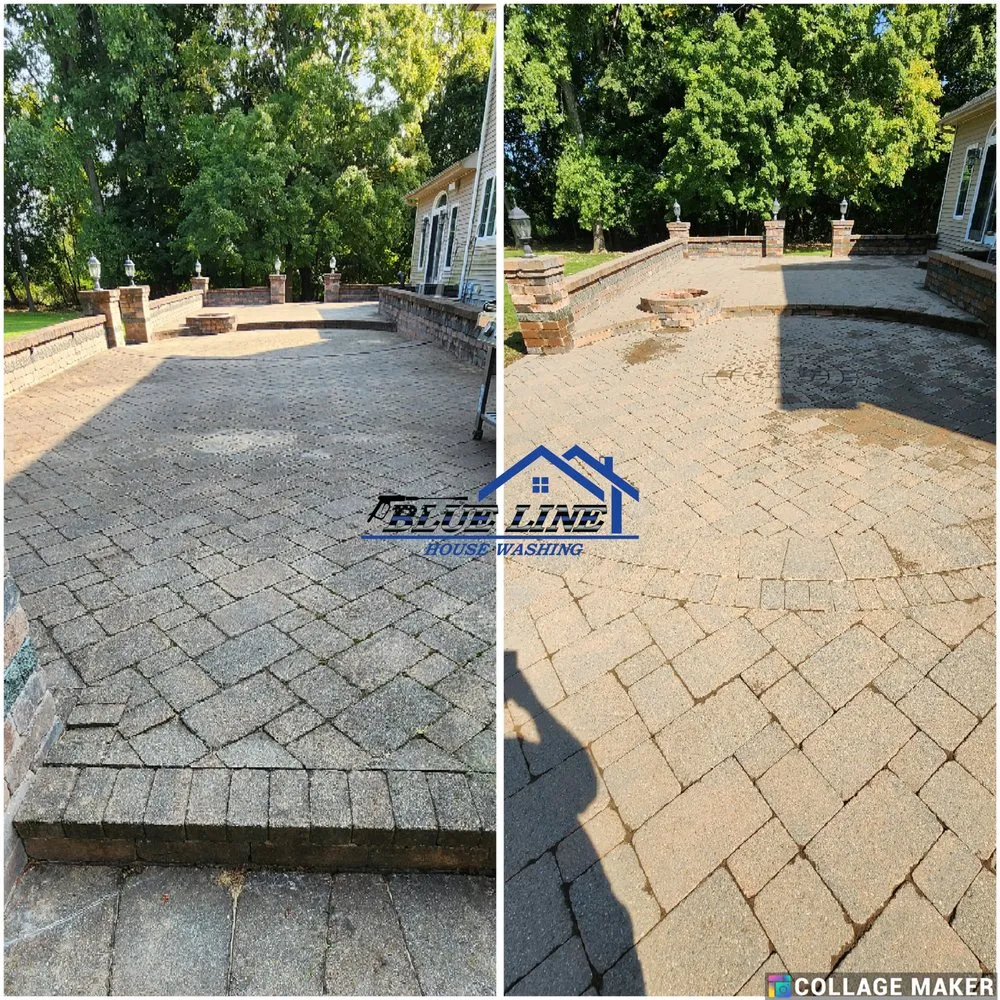 Slide of Blue Line House Washing