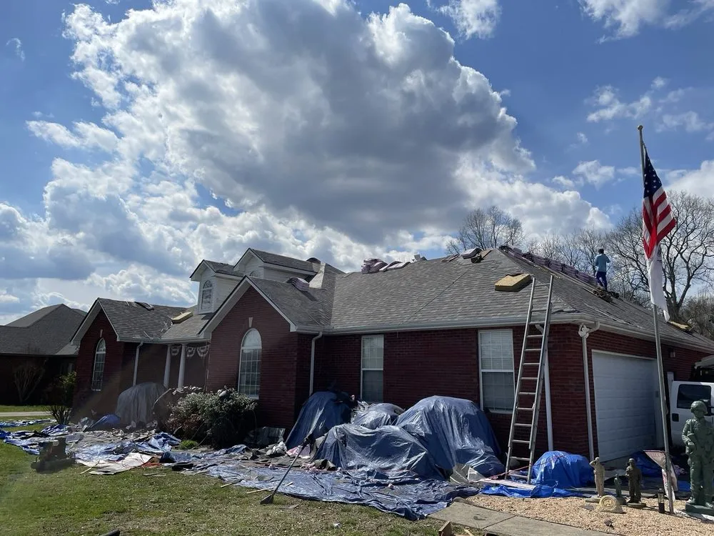 Emergency residential roofing service with free inspection in Bell Buckle, TN by Blue Raider Roofing