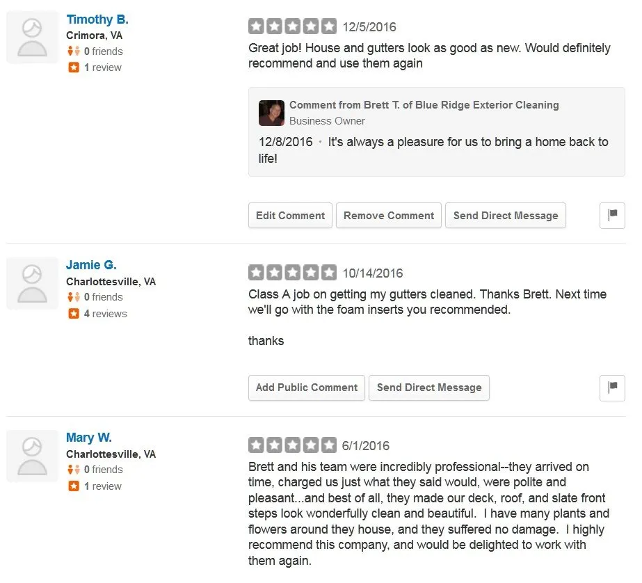 Slide of Blue Ridge Exterior Cleaning