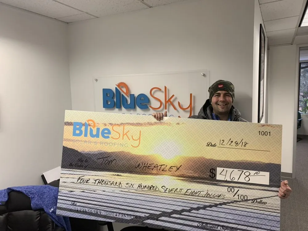 Slide of Blue Sky Solar and Roofing