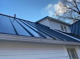 Slide of Blue Steal Roofing