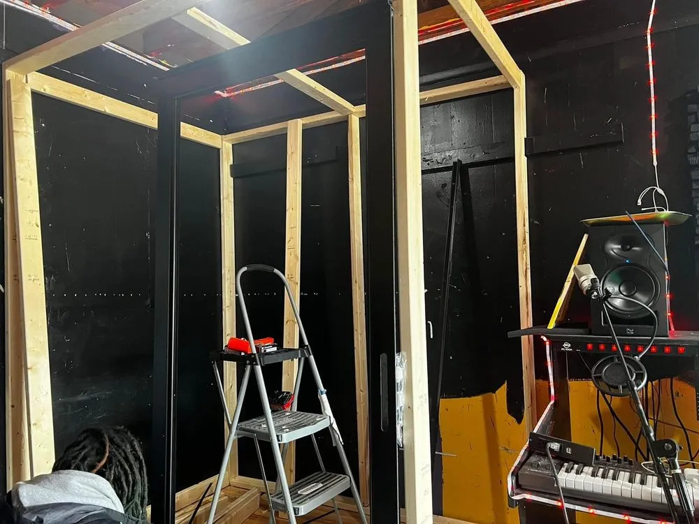 Slide of blue strip roofing and restoration