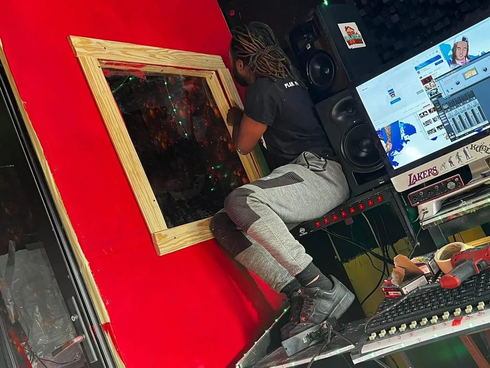 Slide of blue strip roofing and restoration