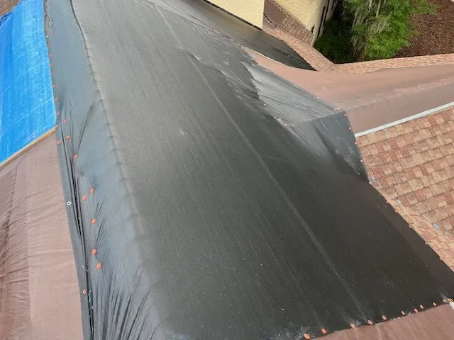 Slide of Blue Tarp Express