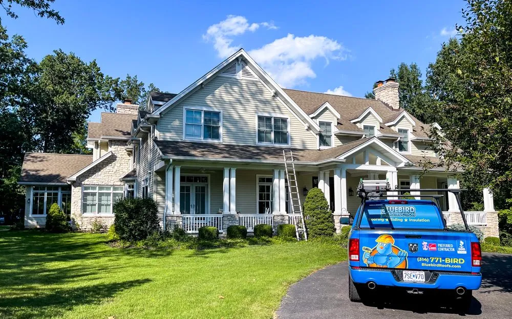 Expert roof installation in St. Peters, MO - Bluebird Construction