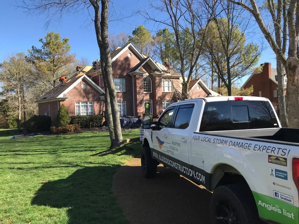 Slide of Bluebird Roofing
