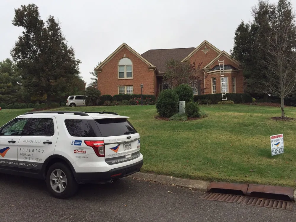 Slide of Bluebird Roofing