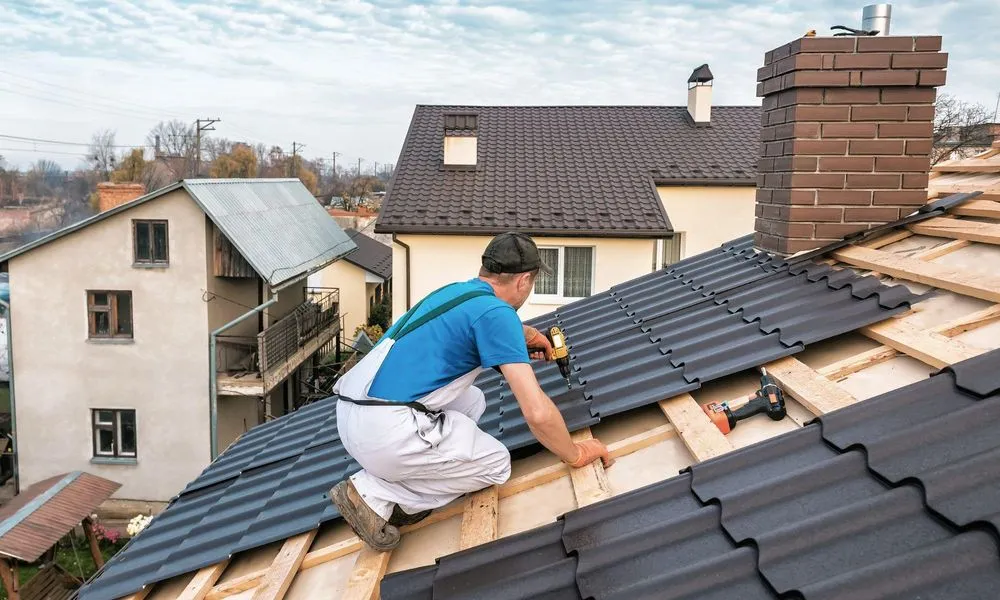 Slide of Bluejay Roofing