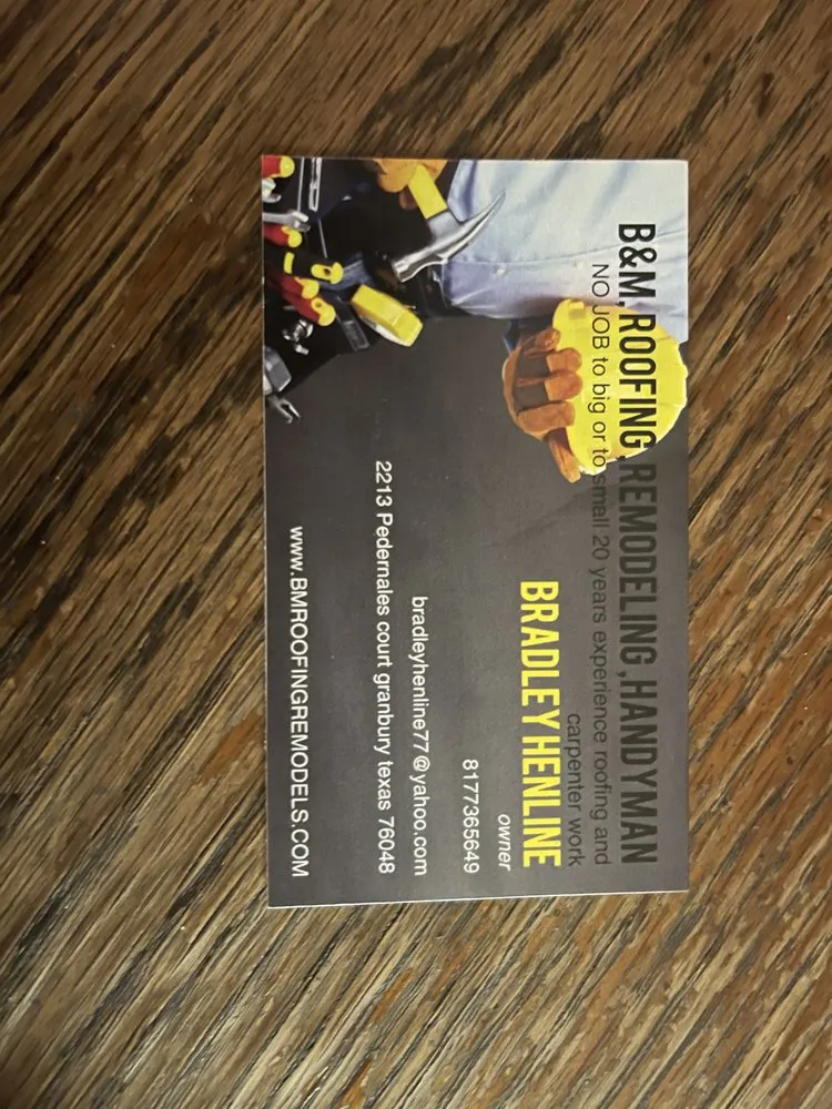 Slide of B&M Roofing