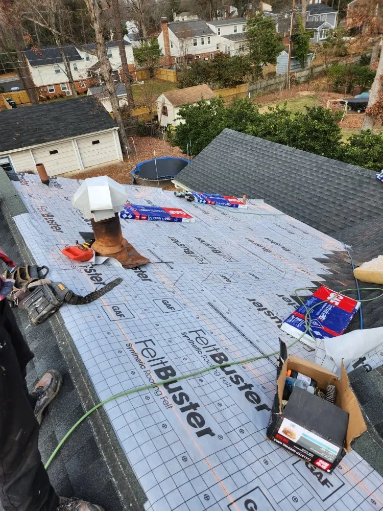 Local residential roofing service for residential properties in Henrico, VA by BNM Construction