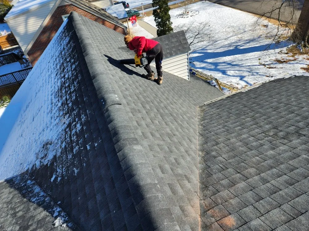 Local storm damage roof repair in Henrico, VA by BNM Construction
