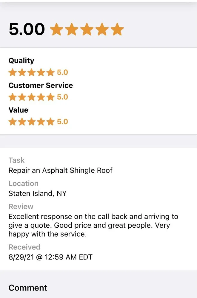 Slide of Bobs roofing