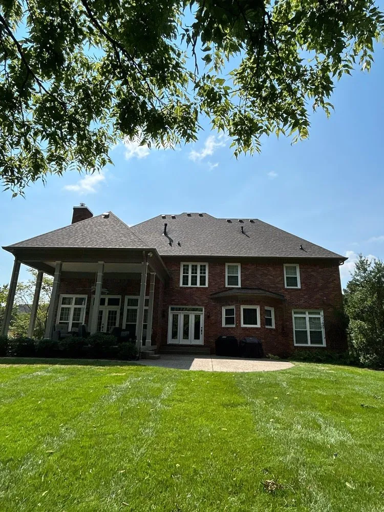 Emergency storm damage roof repair in West Chester Township, OH by Bone Dry Roofing